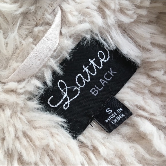 Forever 21 Latte Black cream s beige suede jacket - Picture 3 of 4